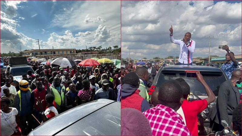 Political activist Morara Kebaso and his team were attacked in Narok county.